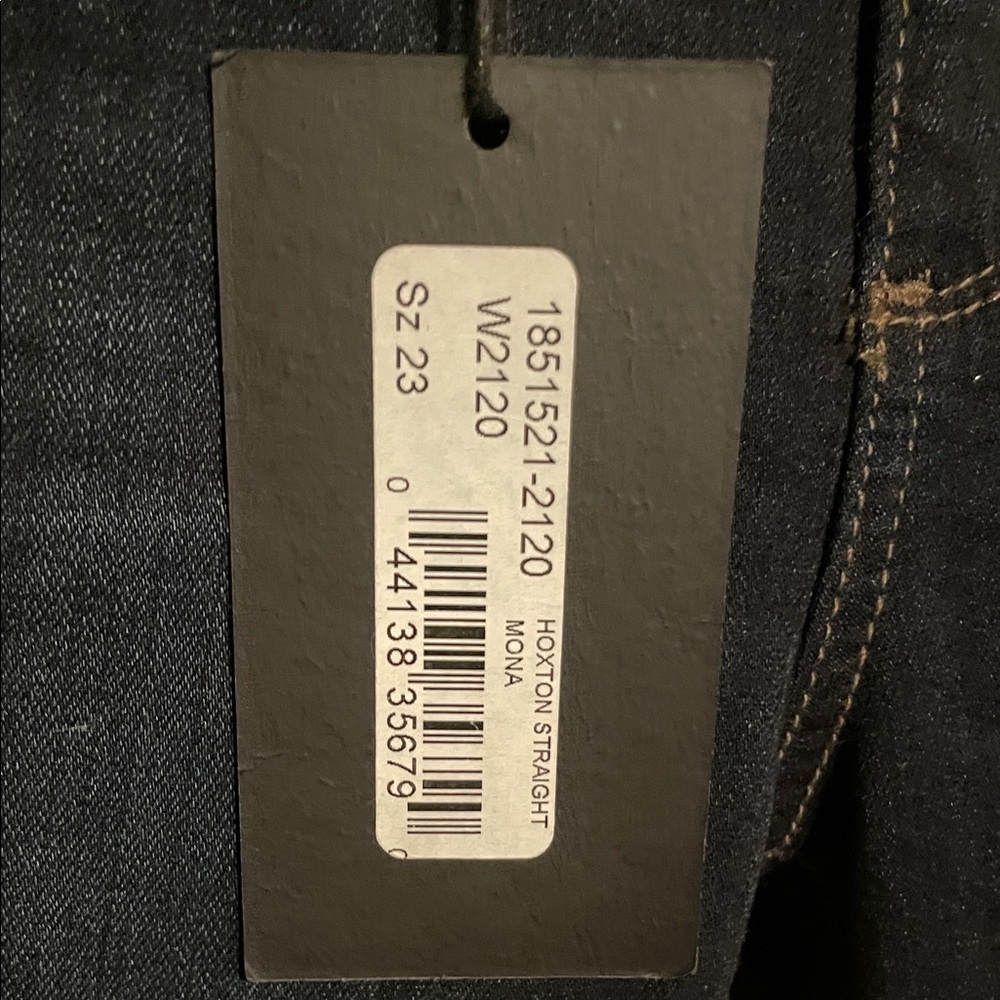 PAIGE Huxton straight High rise dark denim - Picture 5 of 10